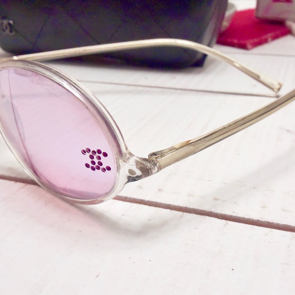 Chanel Pink Mirrored Sunglasses - Picture 5 of 10
